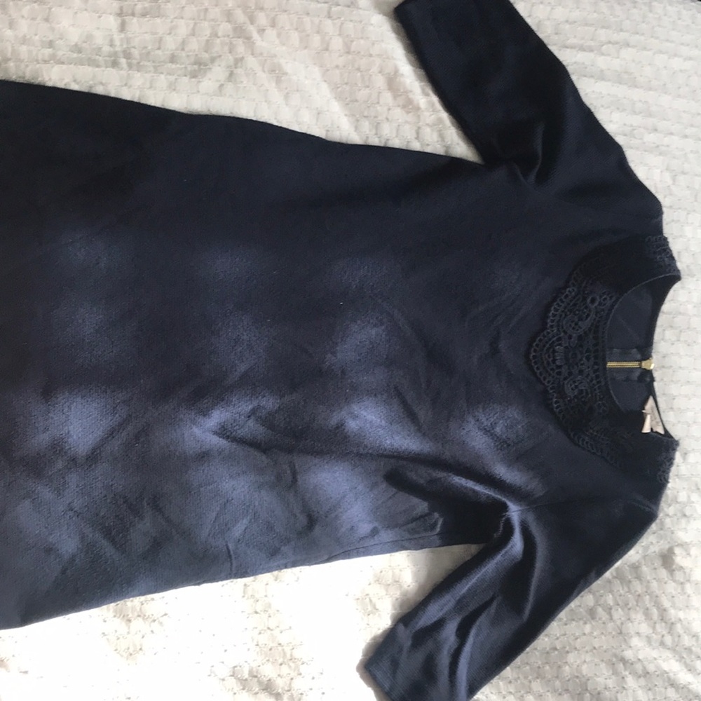 Girls navy blue dress